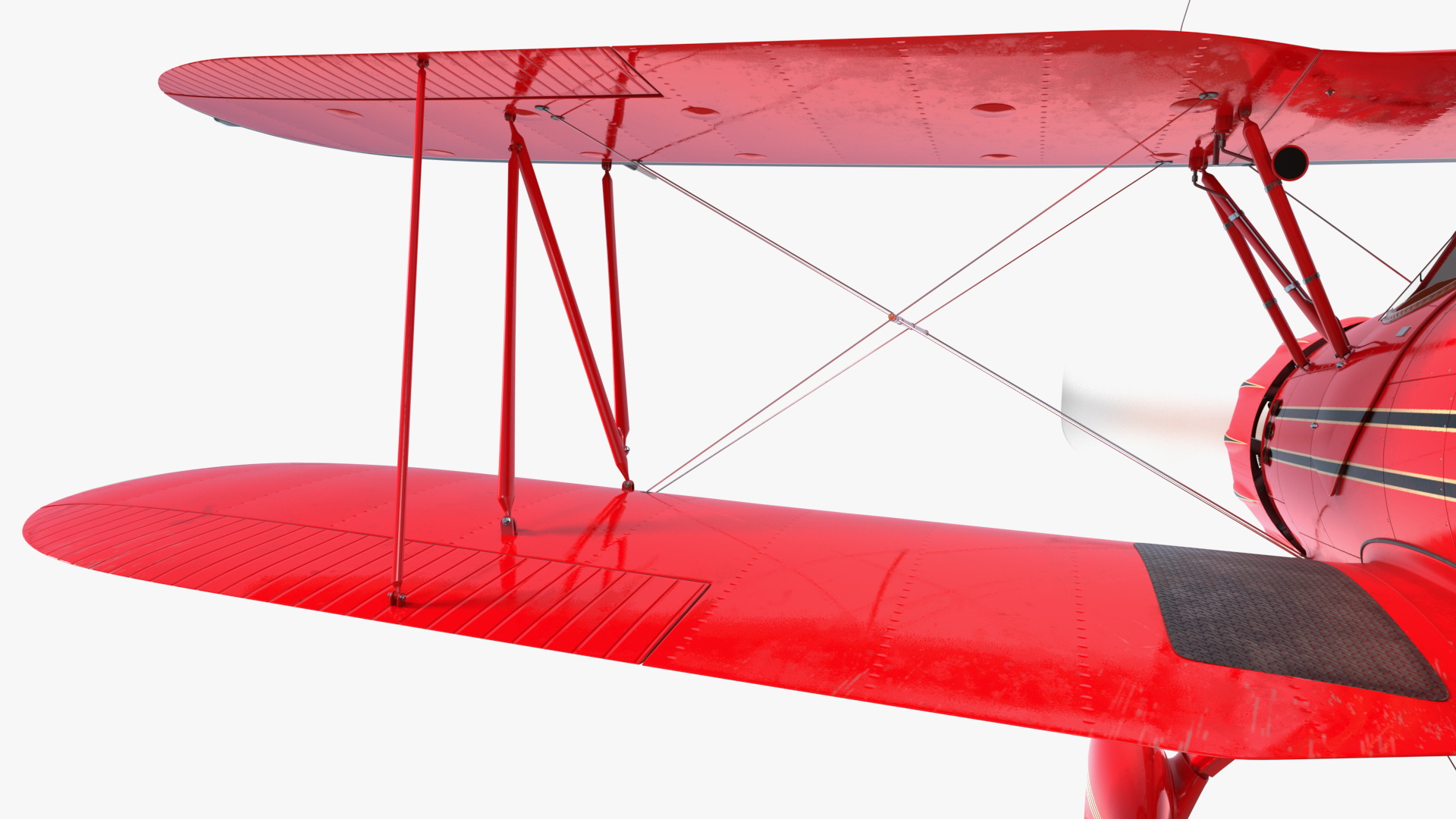 3D Spirit of 30A Coastal Biplane YMF-5 Piloted model