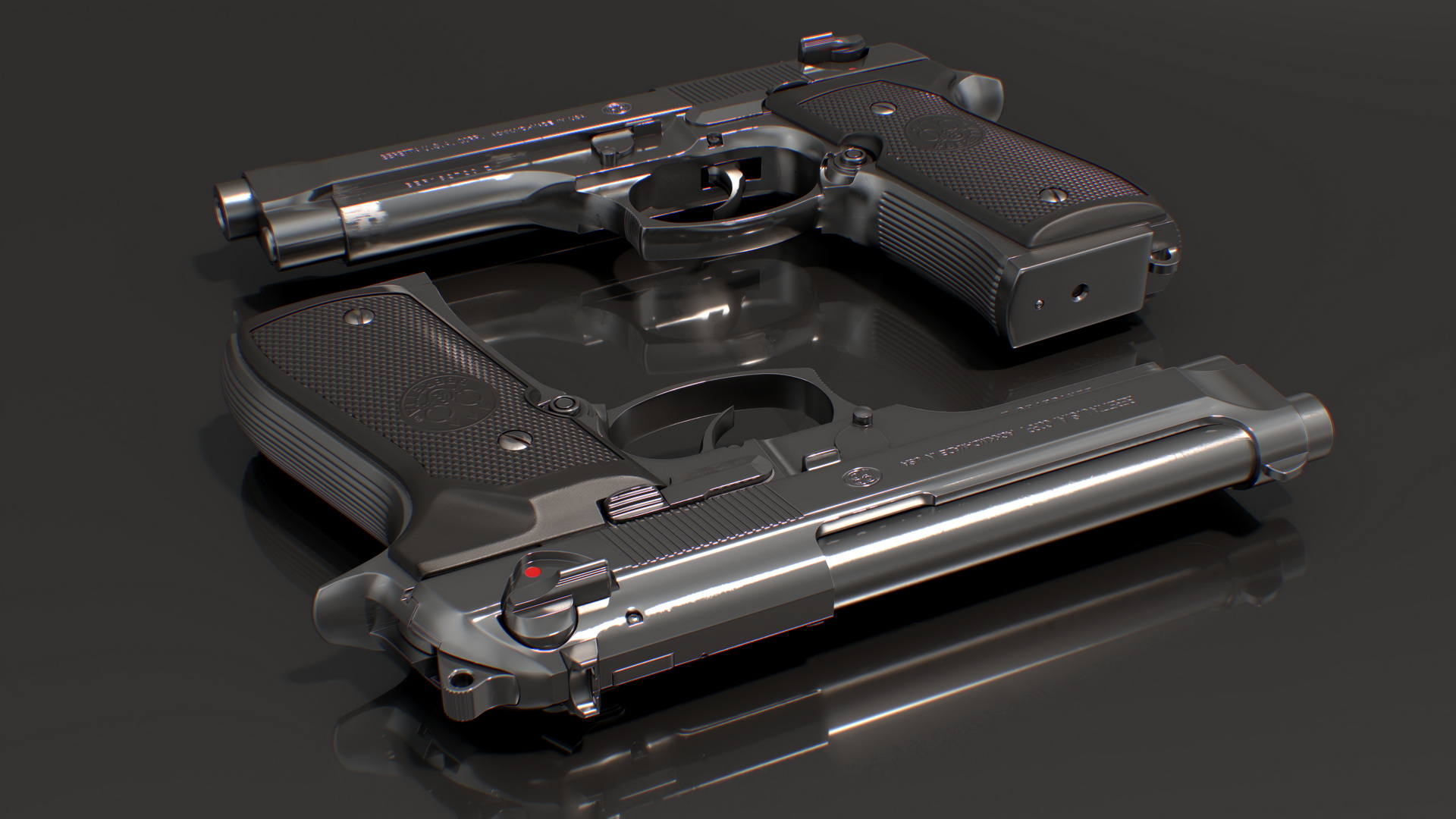 3D model Handgun Beretta 92FS