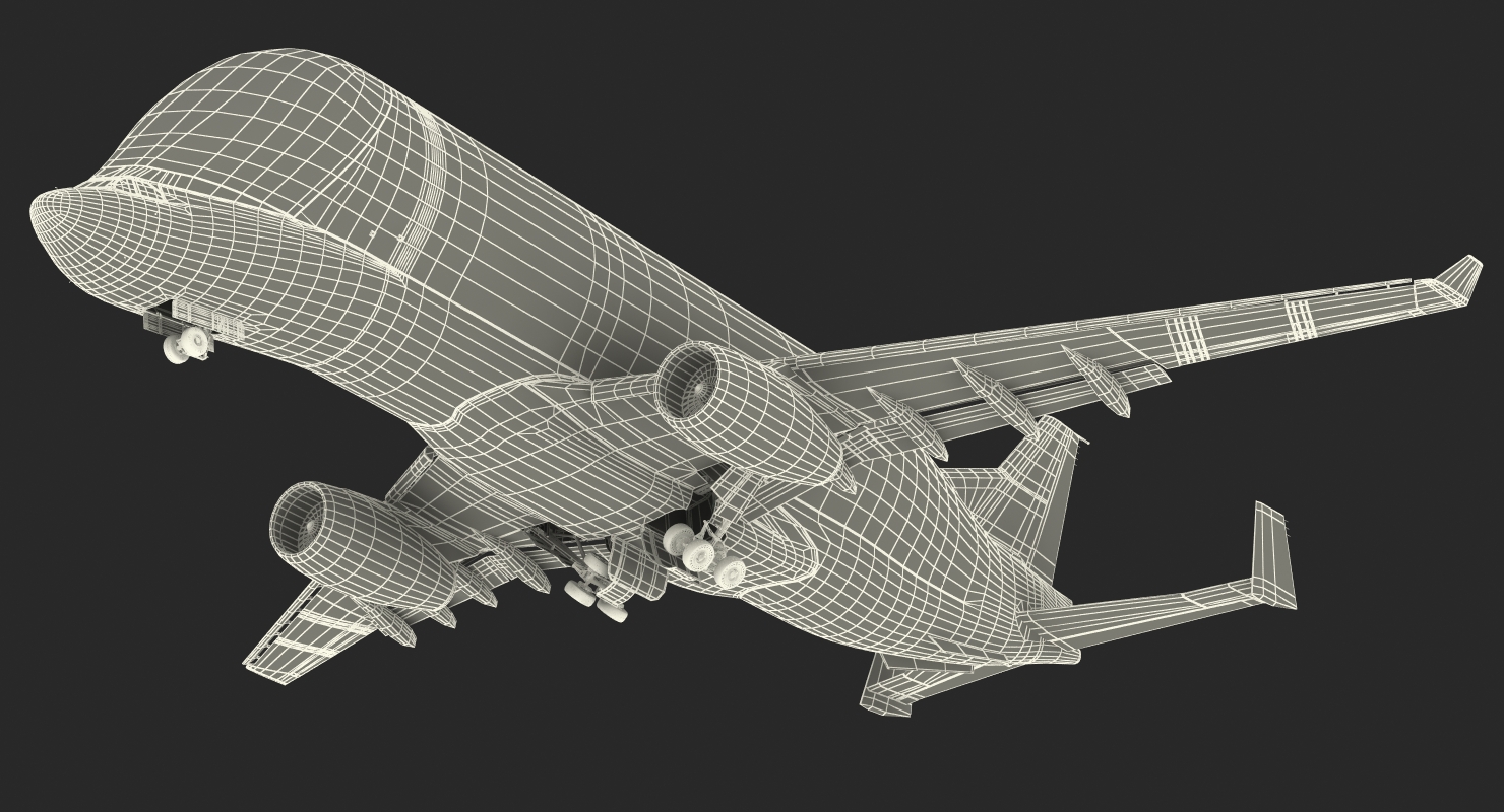 3D Airbus Beluga XL A330 743L Rigged model