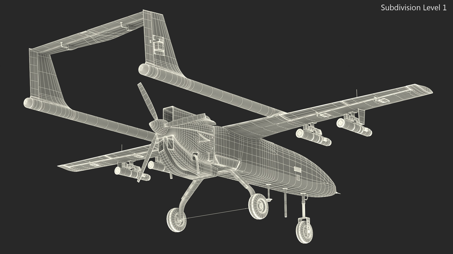 Unidentified Sand Color Drone 3D model