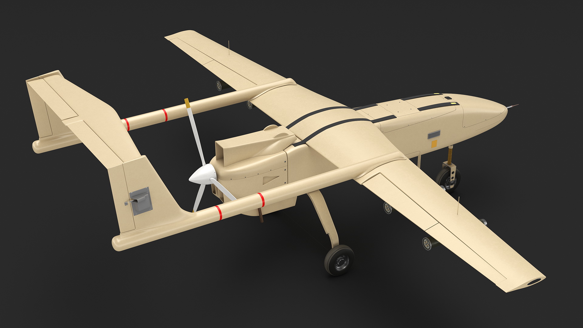 Unidentified Sand Color Drone 3D model