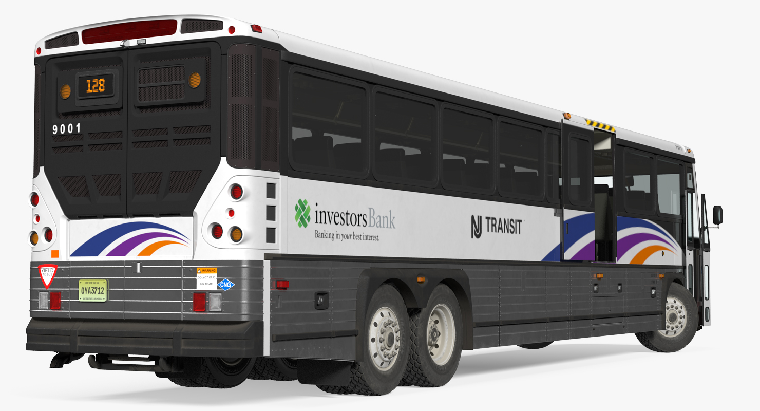 3D model Intercity Bus MCI D4500ct