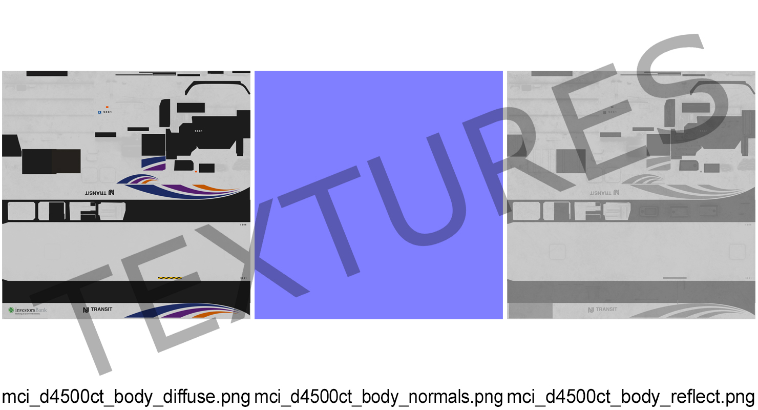 3D model Intercity Bus MCI D4500ct