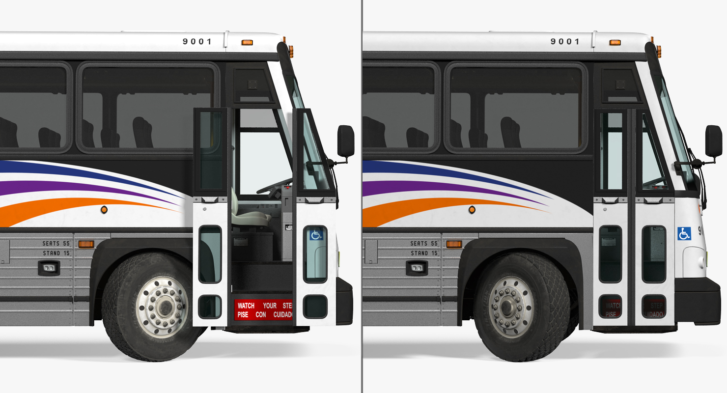 3D model Intercity Bus MCI D4500ct