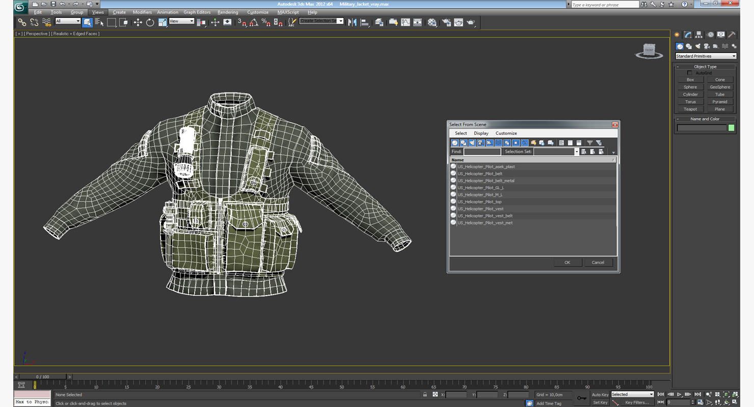 3D model Military Jacket