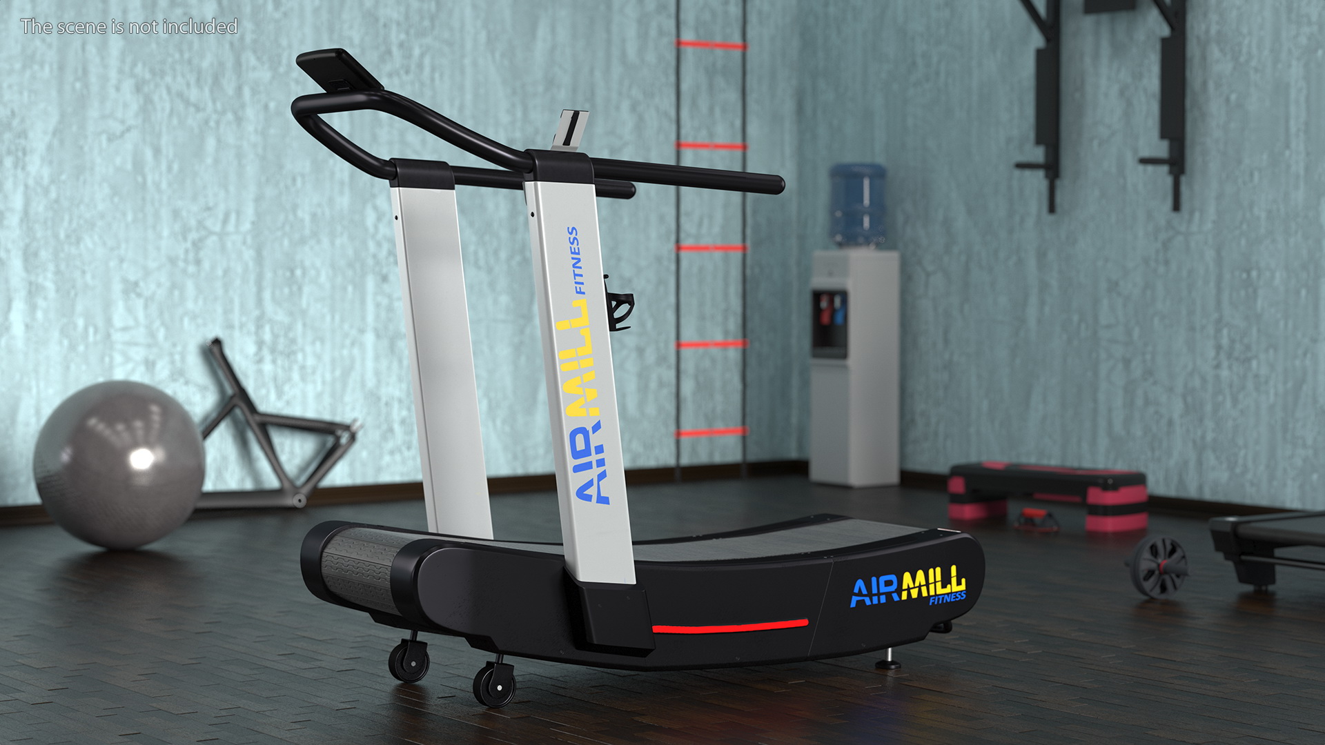 Airmill Air Runner Crossfit Treadmill 3D