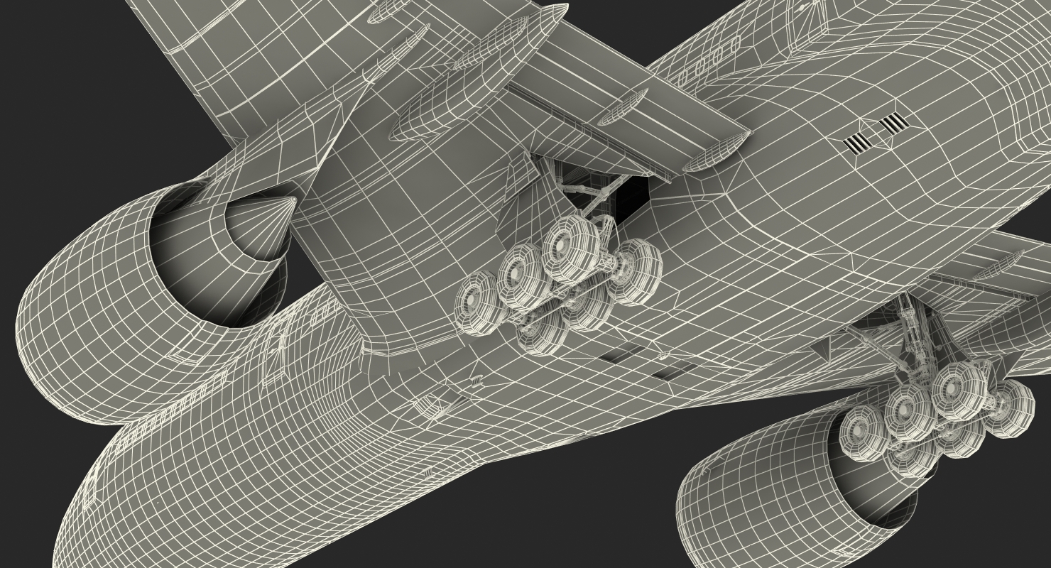 Boeing 777 200LR Singapore Airlines Rigged 3D