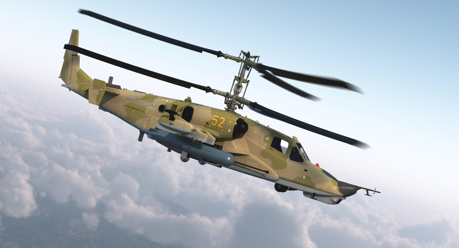 3D Attack Helicopter Kamov KA 50 Black Shark