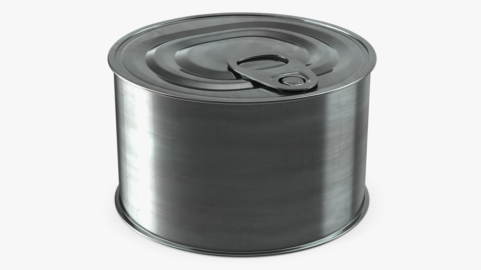 3D Food Tin Can with Pull Tab