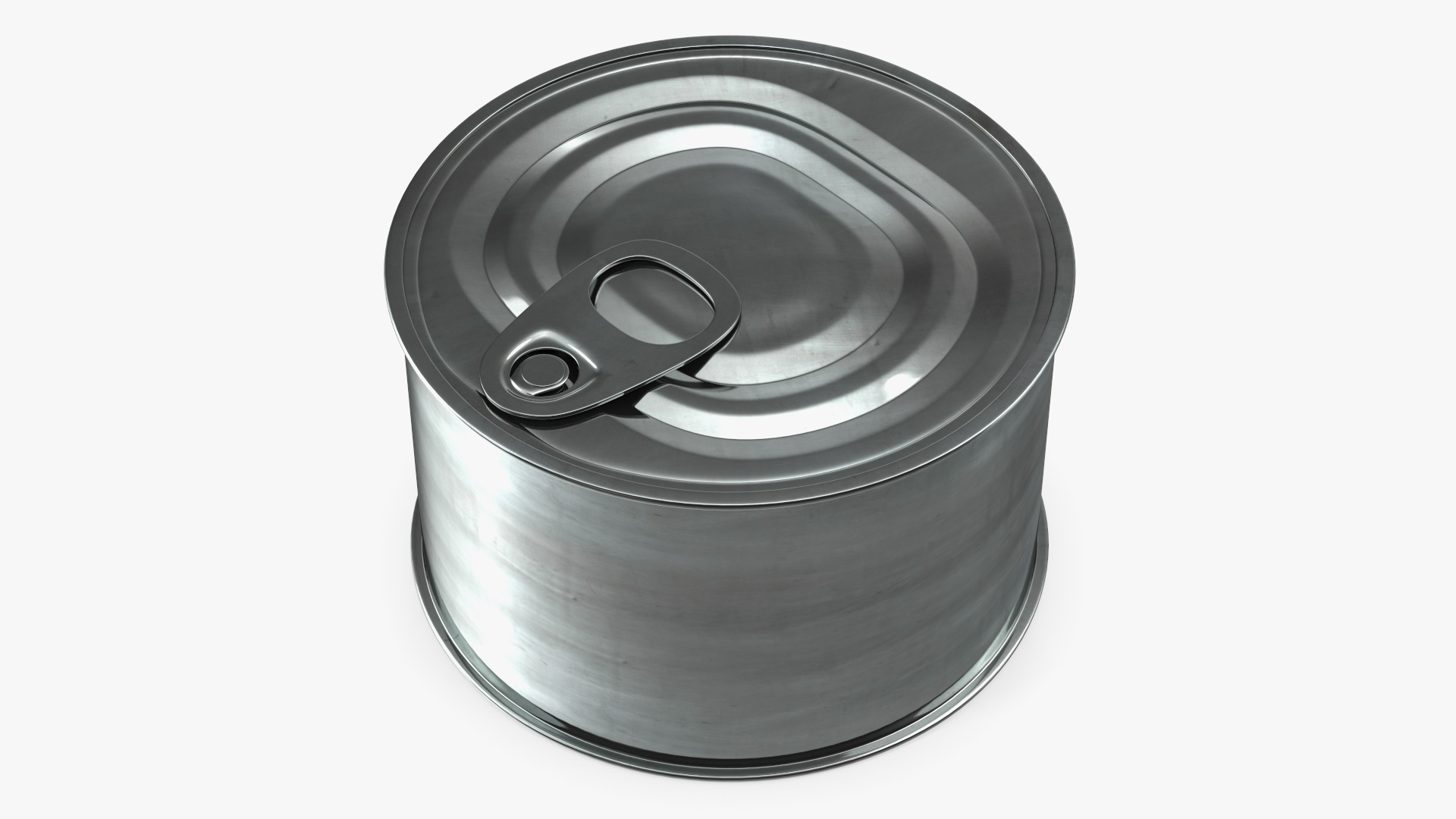 3D Food Tin Can with Pull Tab