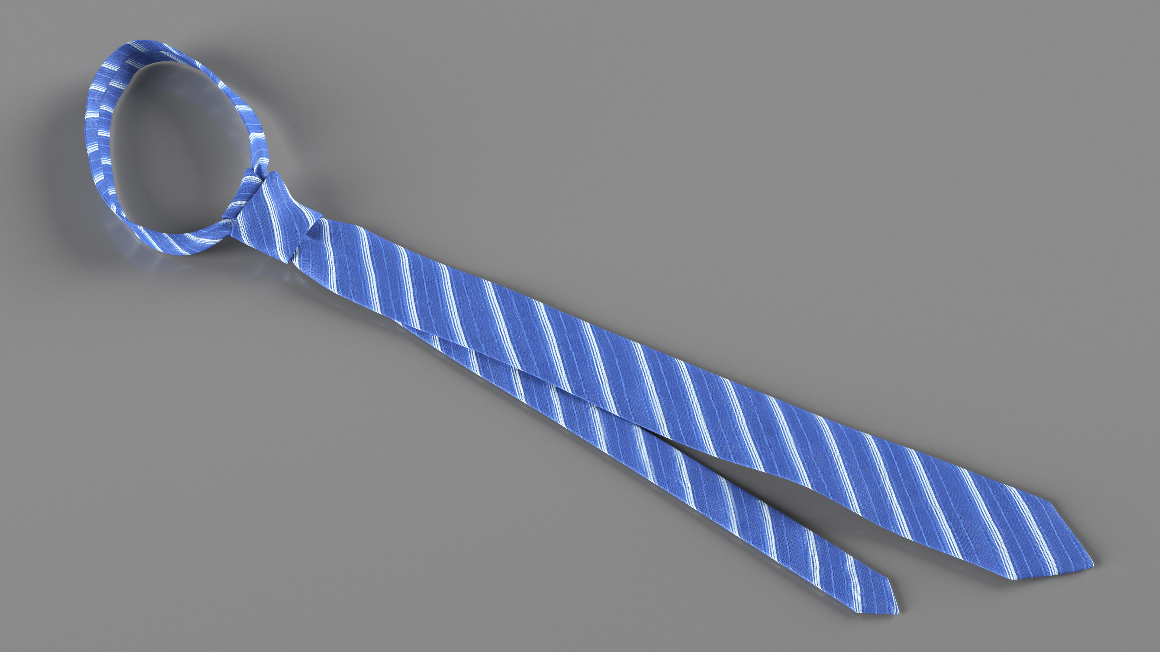 Sophisticated Striped Necktie 3D model