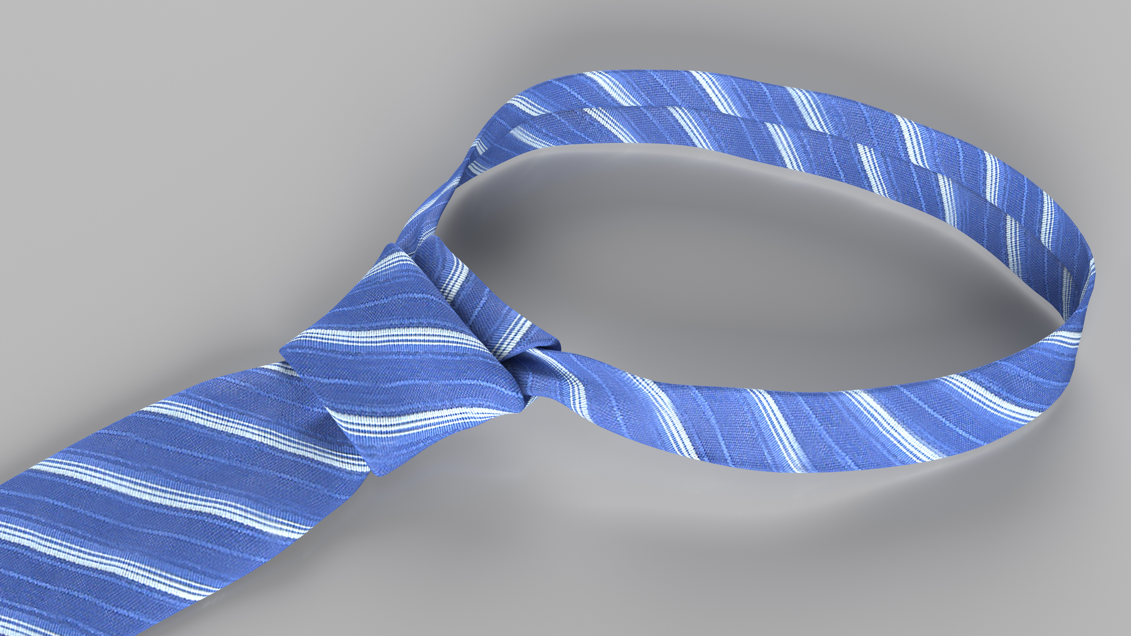 Sophisticated Striped Necktie 3D model