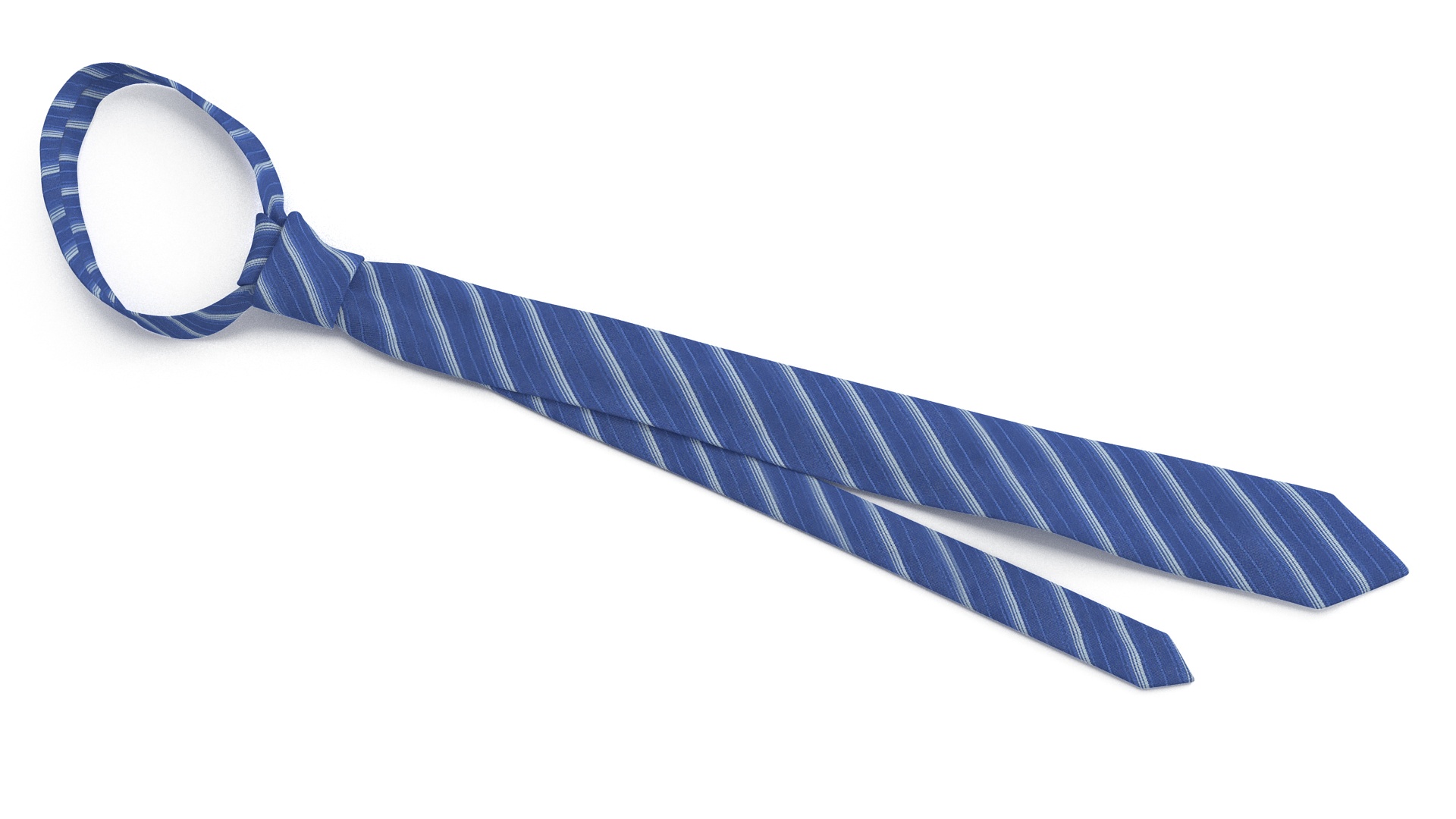 Sophisticated Striped Necktie 3D model