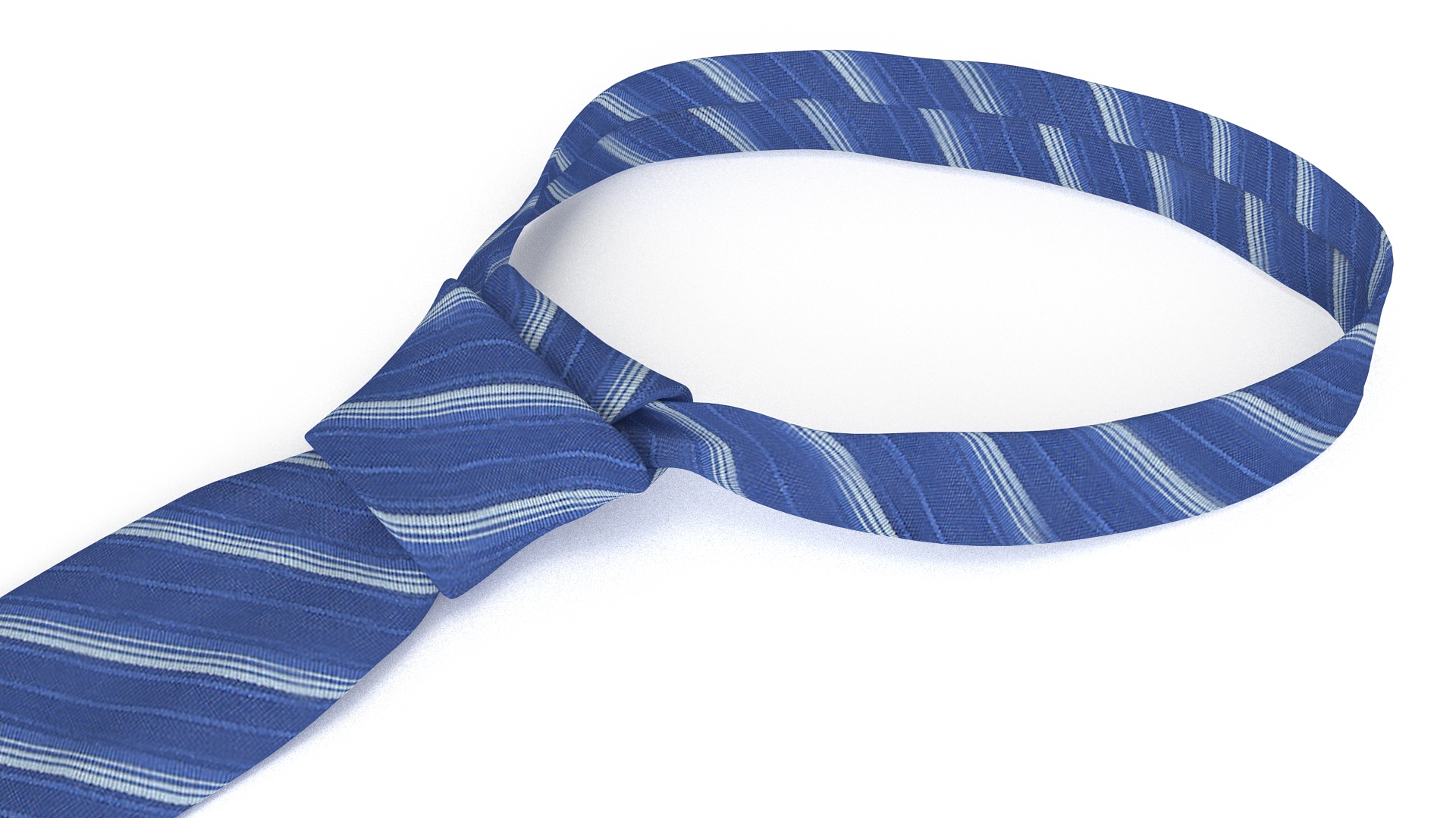 Sophisticated Striped Necktie 3D model