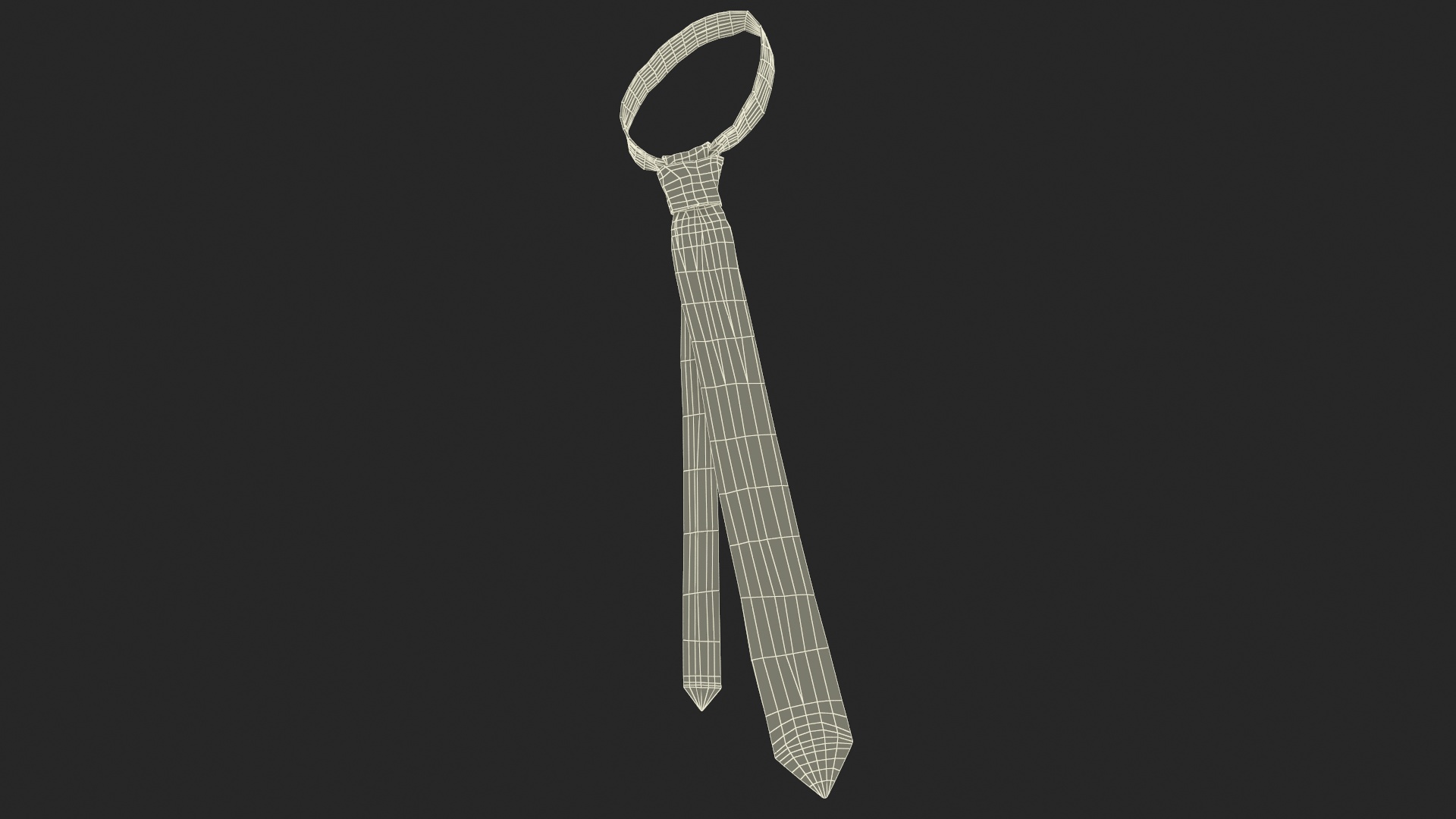 Sophisticated Striped Necktie 3D model