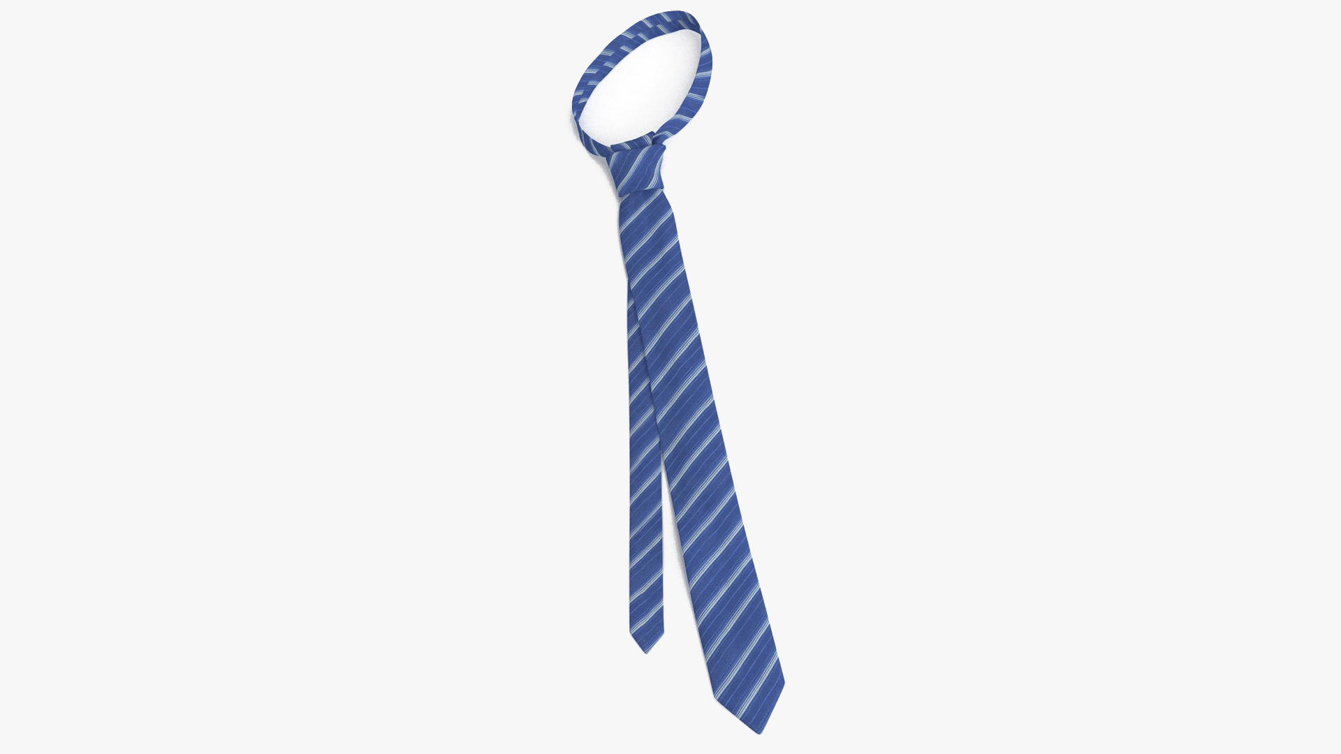 Sophisticated Striped Necktie 3D model