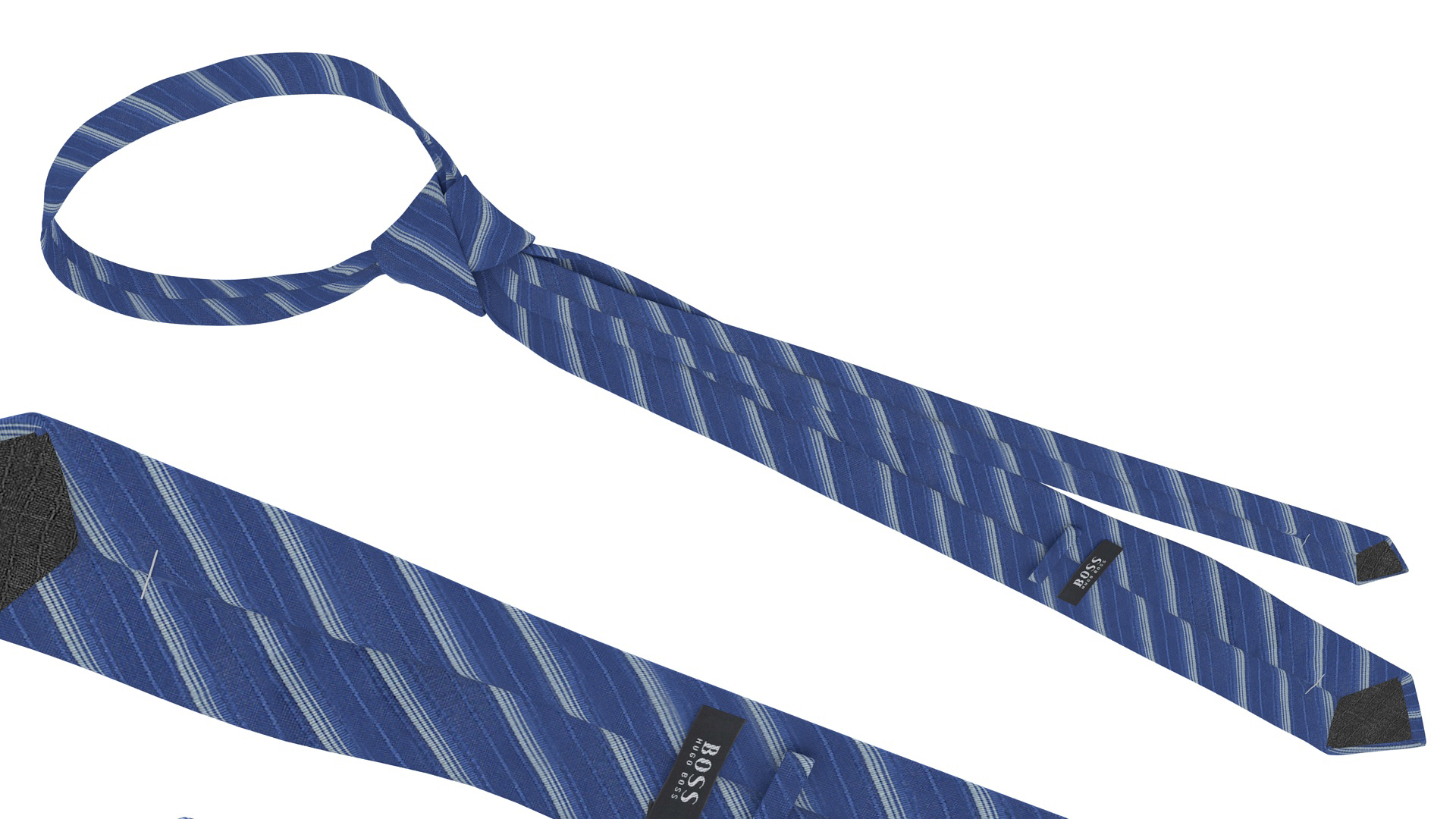 Sophisticated Striped Necktie 3D model