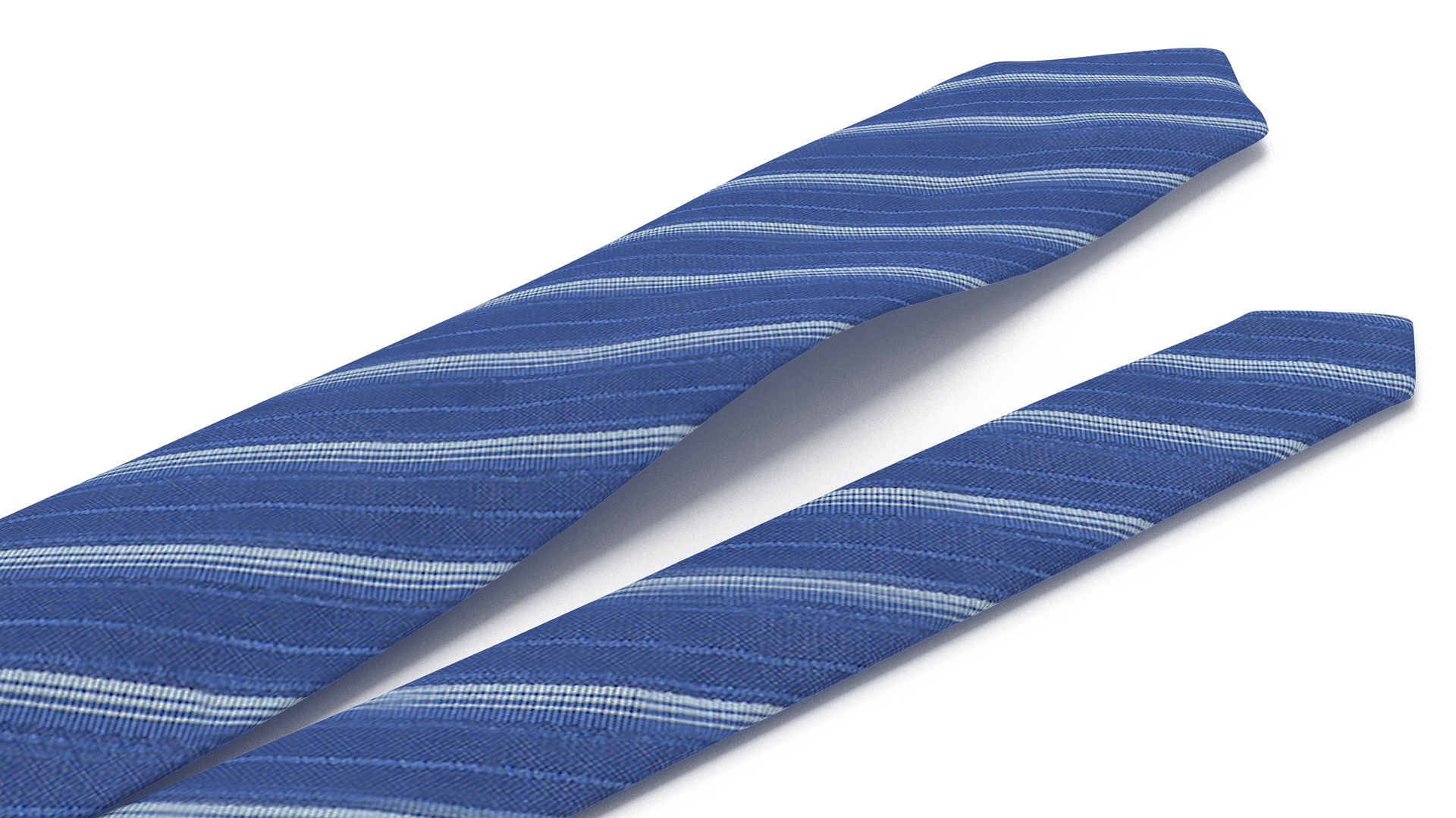 Sophisticated Striped Necktie 3D model