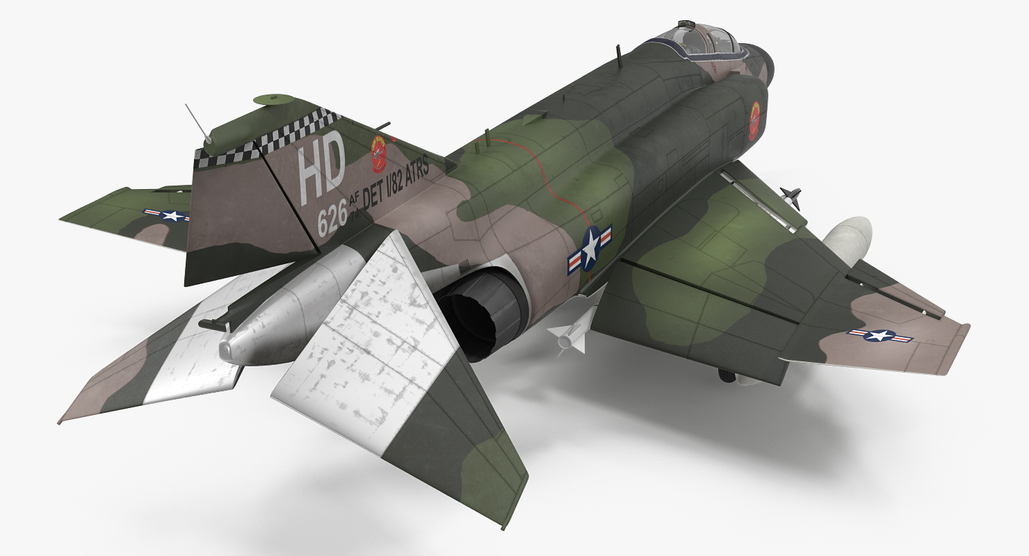 McDonnell Douglas F 4 Phantom II Rigged 3D model