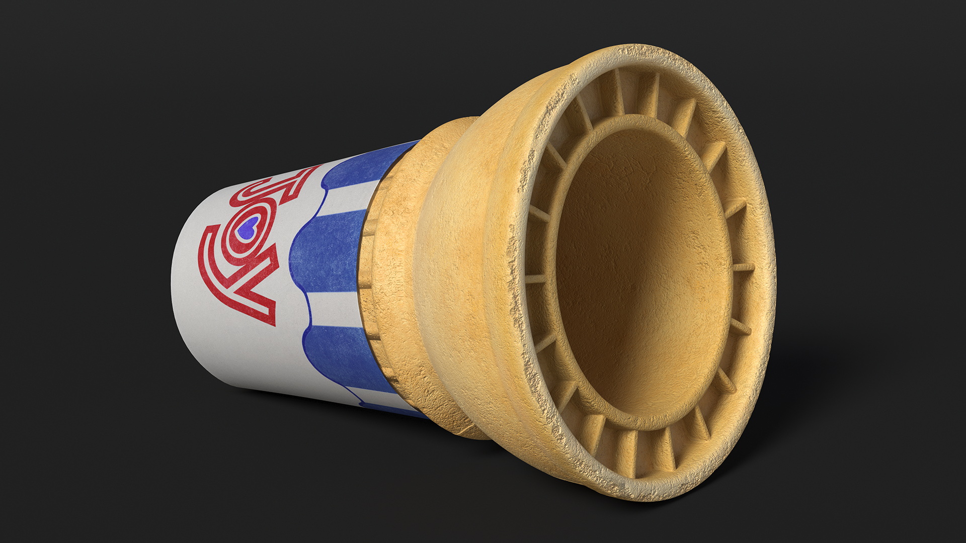 3D JOY 30 Flat Bottom Cake Cone model