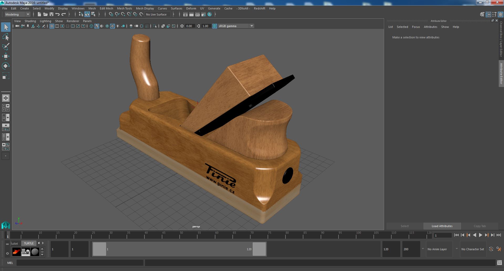 3D Wood Shaving Plane model