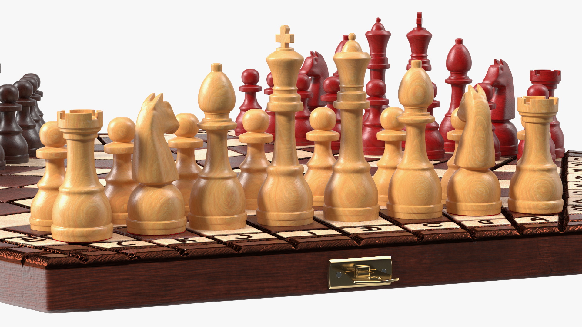 Hexagonal Chess for 3 Players 3D model