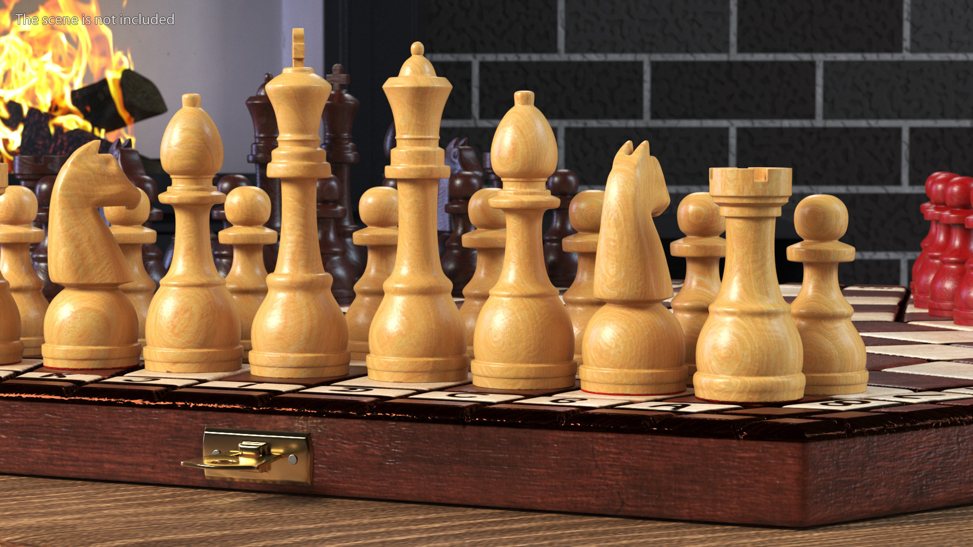 Hexagonal Chess for 3 Players 3D model