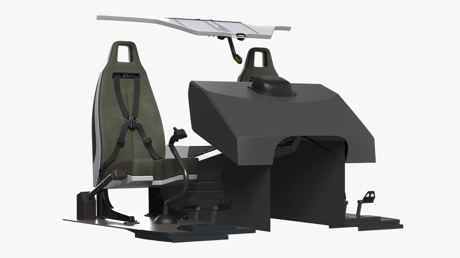 3D Utility Helicopter Cockpit