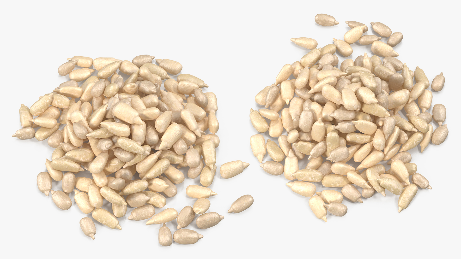 Peeled Sunflower Seeds Pile 3D