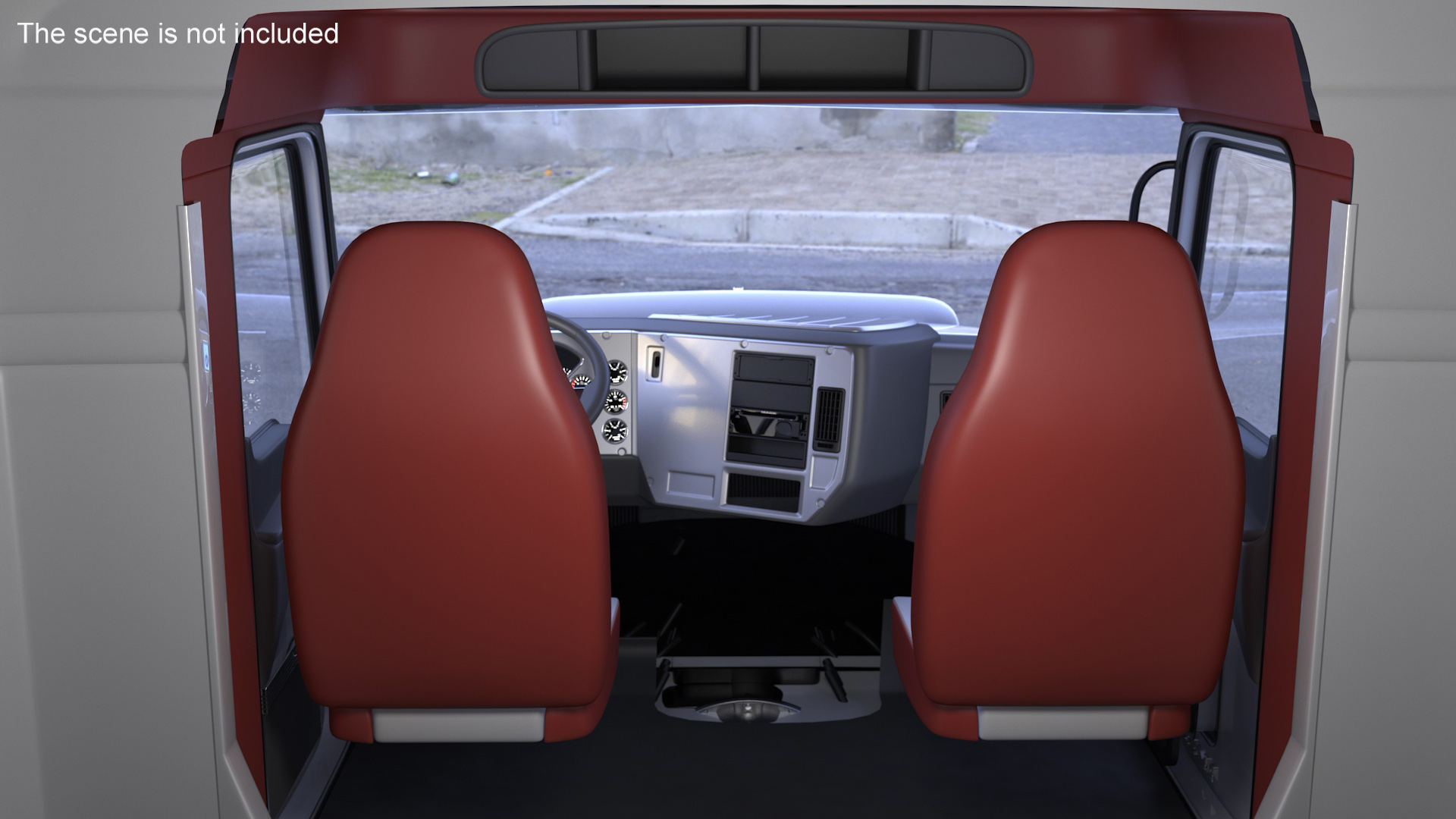 3D Mack CHU613 Truck Simple Interior model