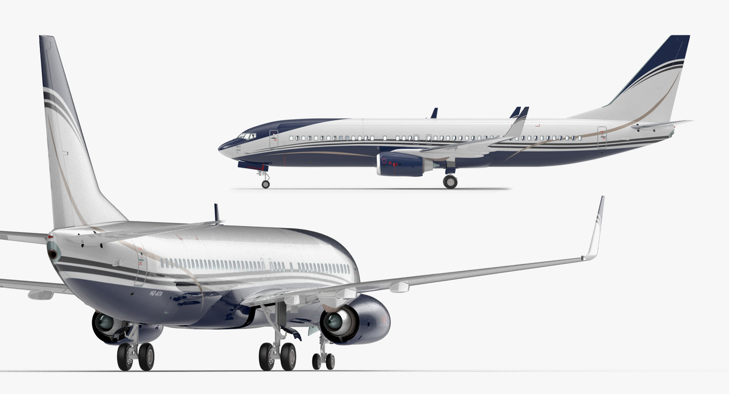 3D Boeing 737 800 with Interior Generic