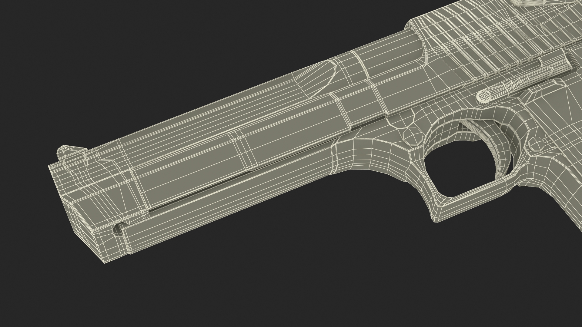 Desert Eagle Pistol 3D model