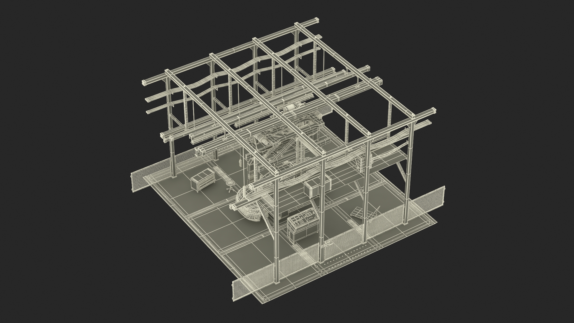 3D Audi Assembly Line model