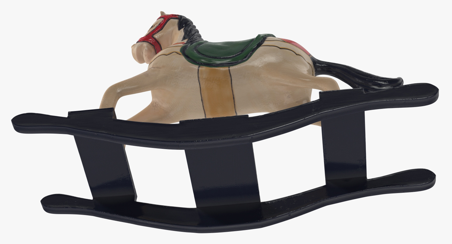 3D Retro Toy Rocking Horse model