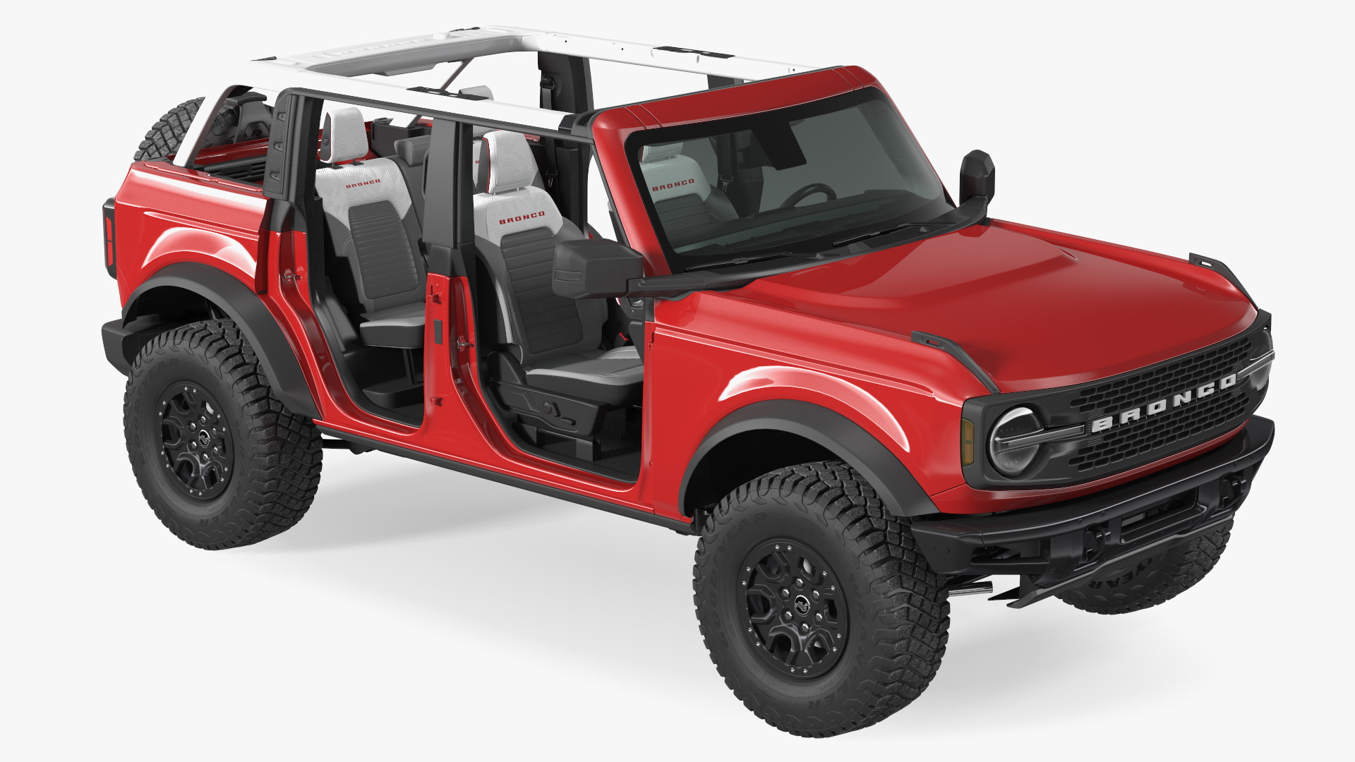 3D model Ford Bronco 2021 Removed Doors