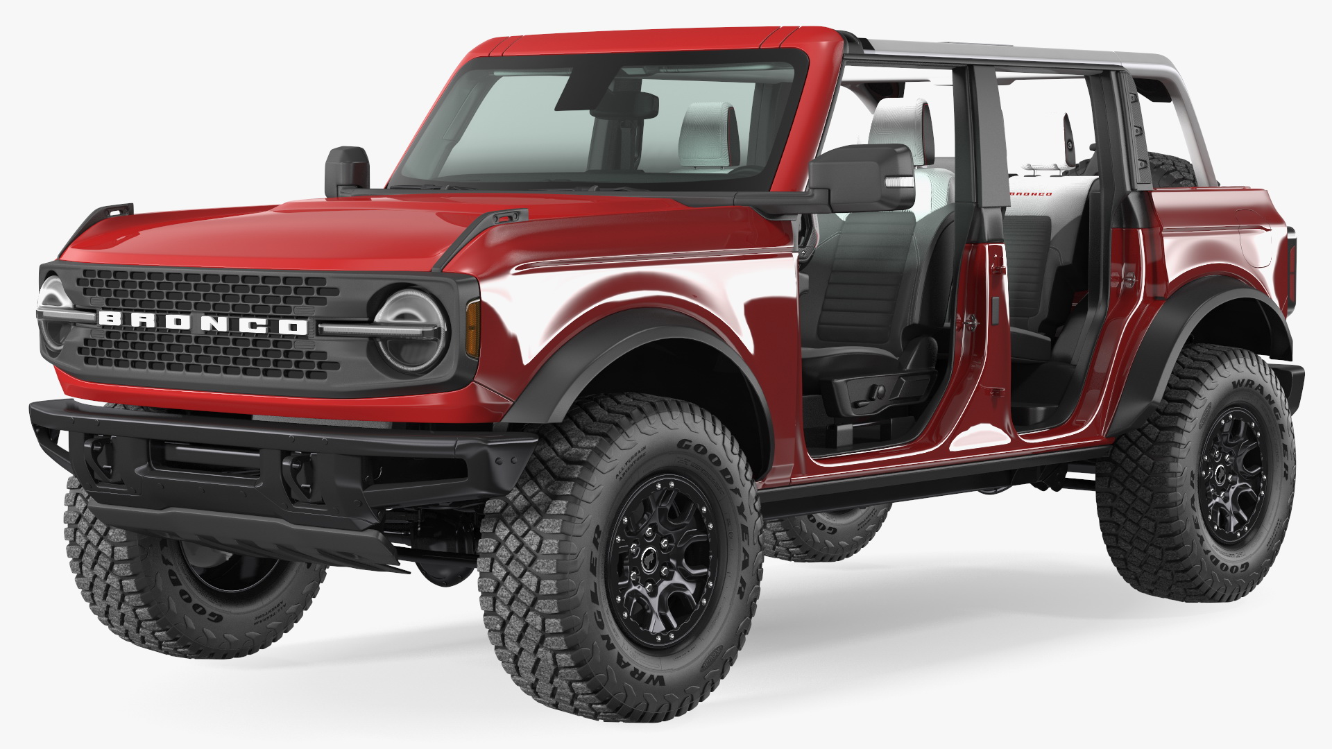 3D model Ford Bronco 2021 Removed Doors