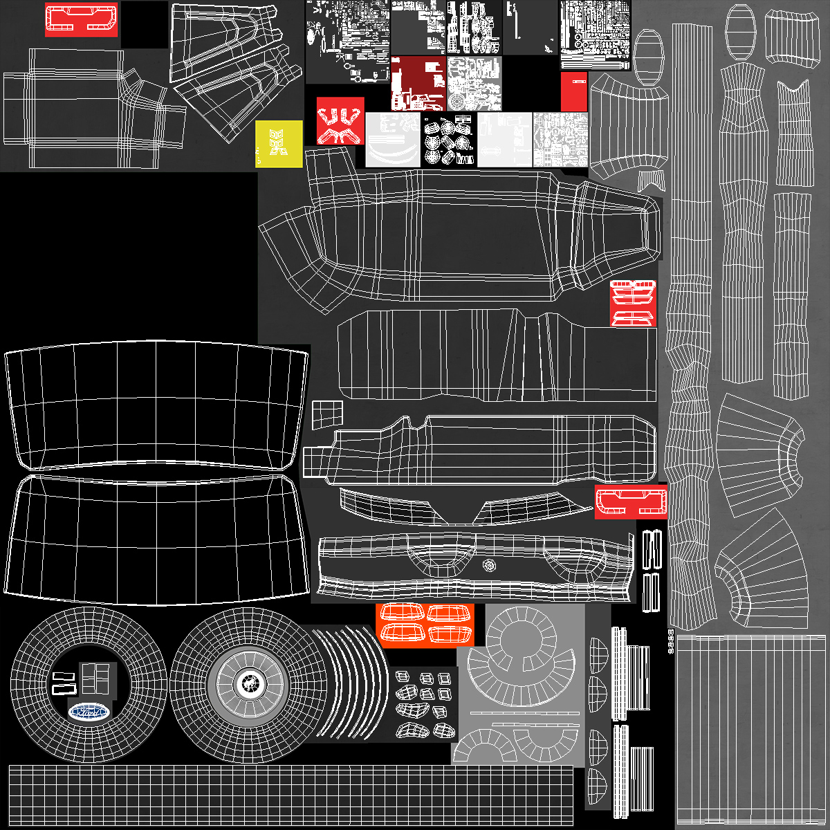 3D model Ford Bronco 2021 Removed Doors