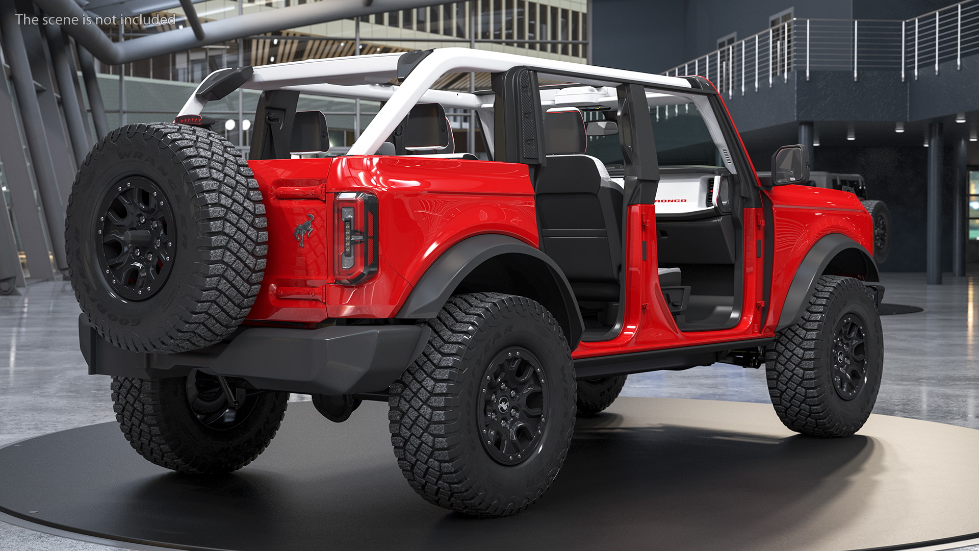 3D model Ford Bronco 2021 Removed Doors