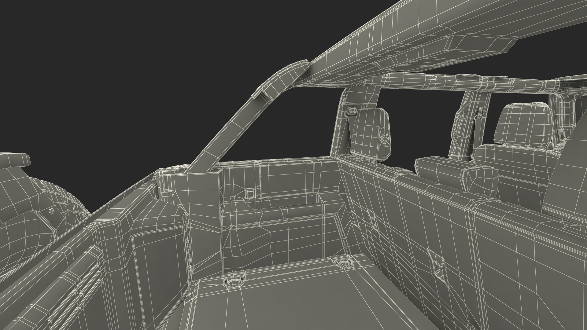 3D model Ford Bronco 2021 Removed Doors