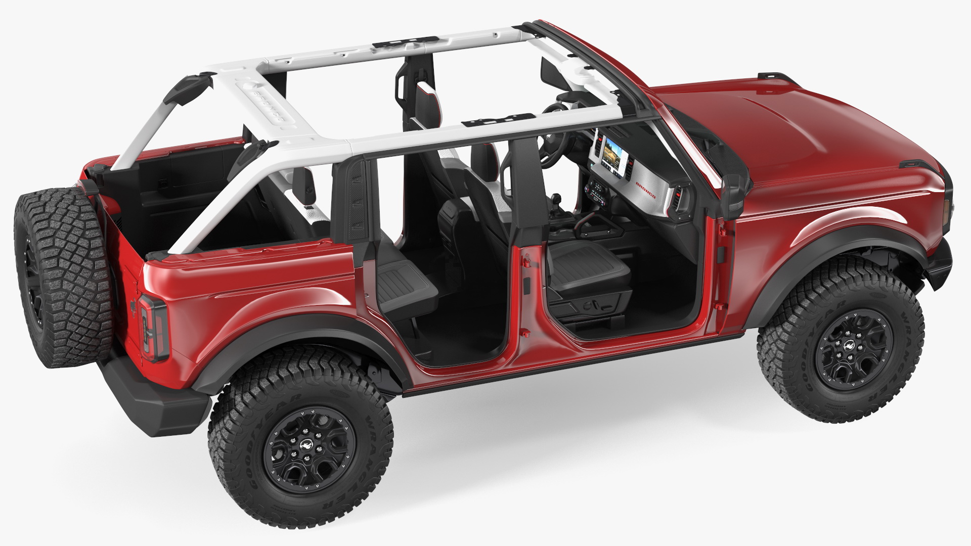 3D model Ford Bronco 2021 Removed Doors