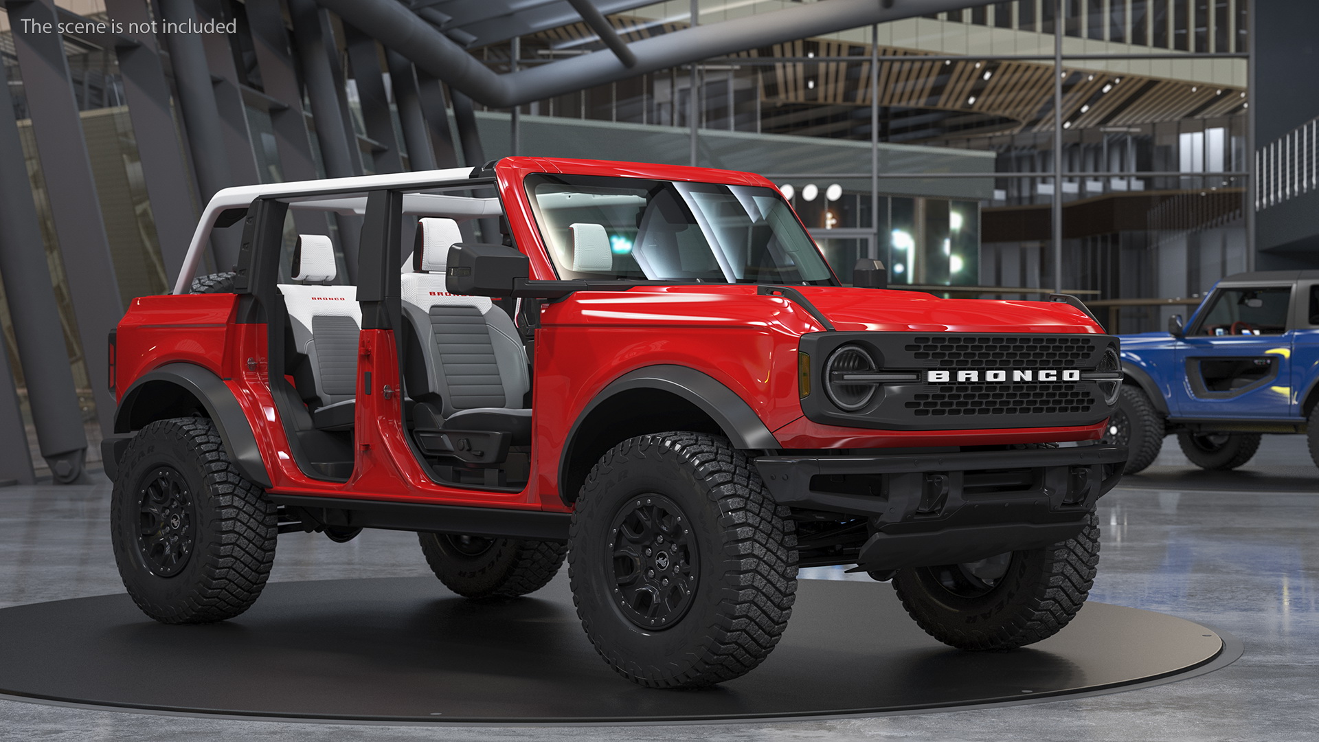 3D model Ford Bronco 2021 Removed Doors