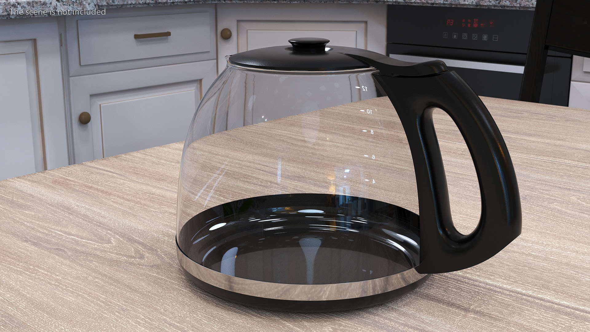 3D Glass Carafe with Lid