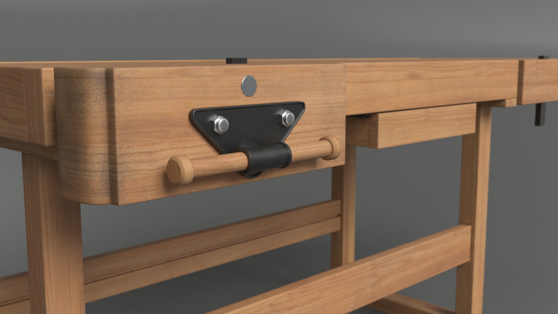 3D Oak Workbench for Woodwork