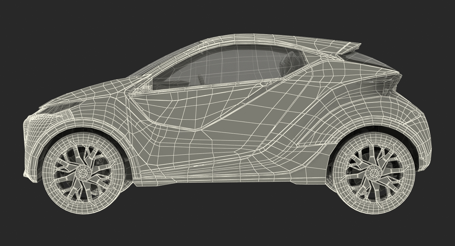 3D Concept Lexus LF-SA Rigged