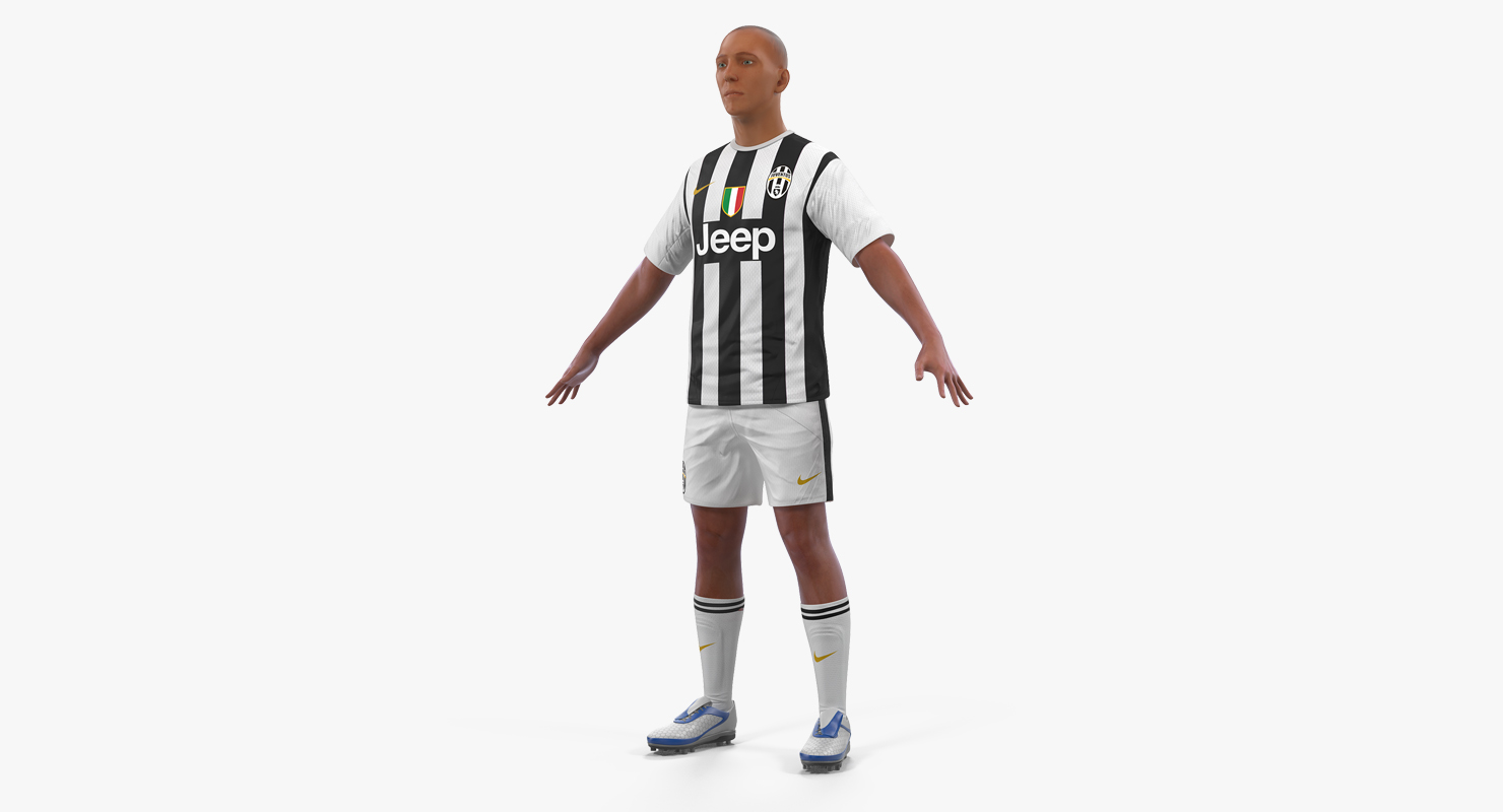 Soccer or Football Player Juventus 3D model