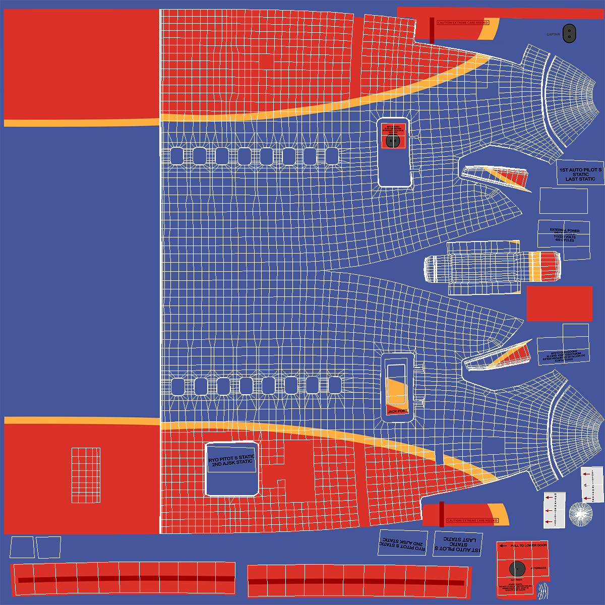 Southwest Airlines Boeing 737-900 with Interior Rigged 3D model