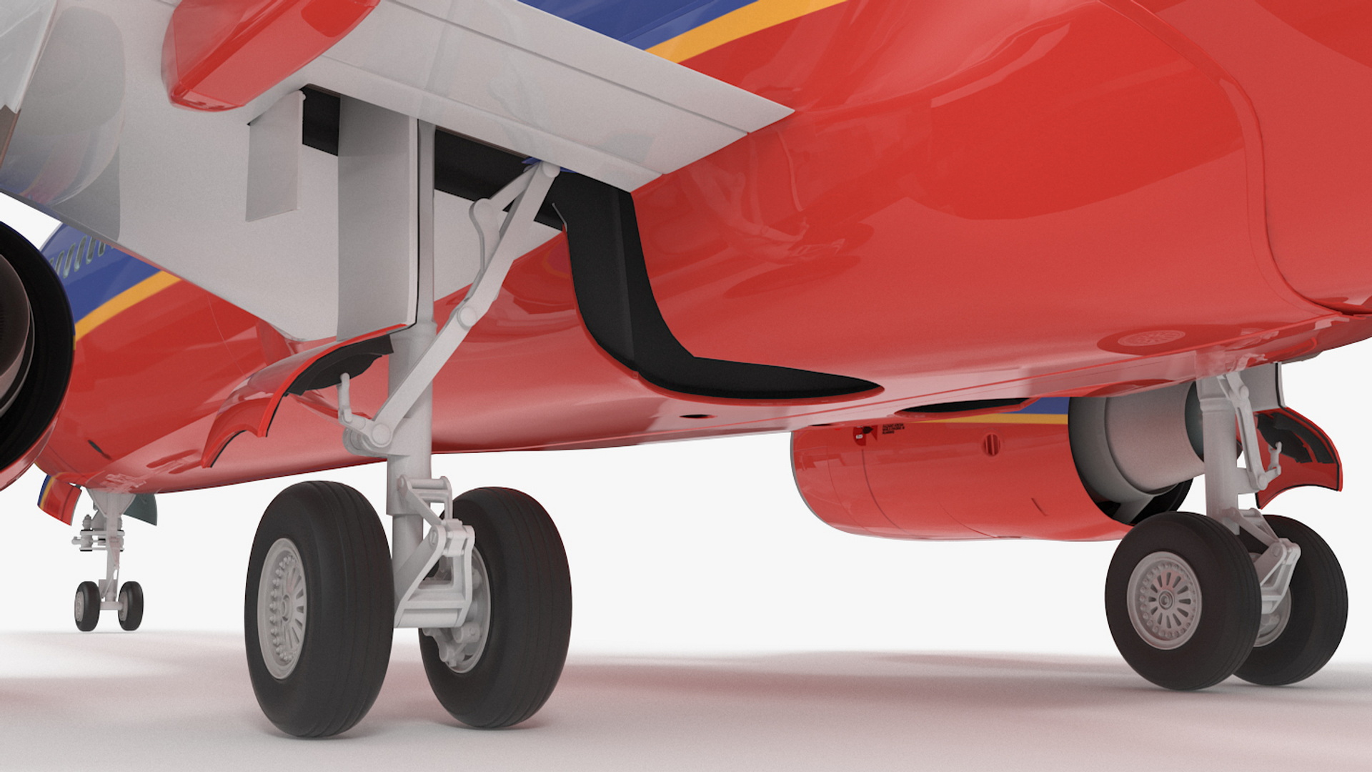 Southwest Airlines Boeing 737-900 with Interior Rigged 3D model