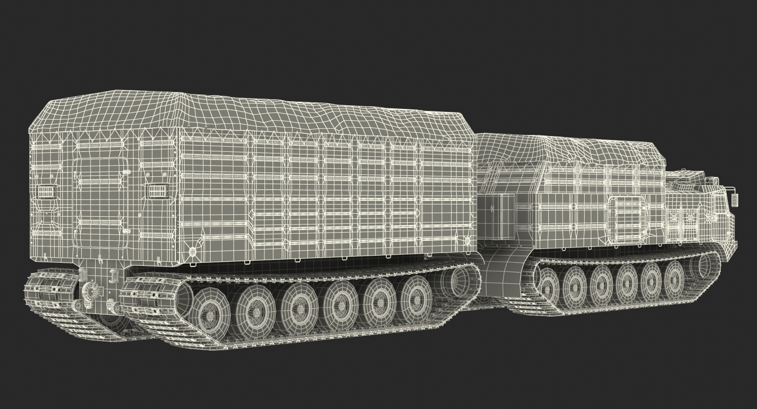 3D Research Articulated Tracked Vehicle Vityaz DT 30 Rigged