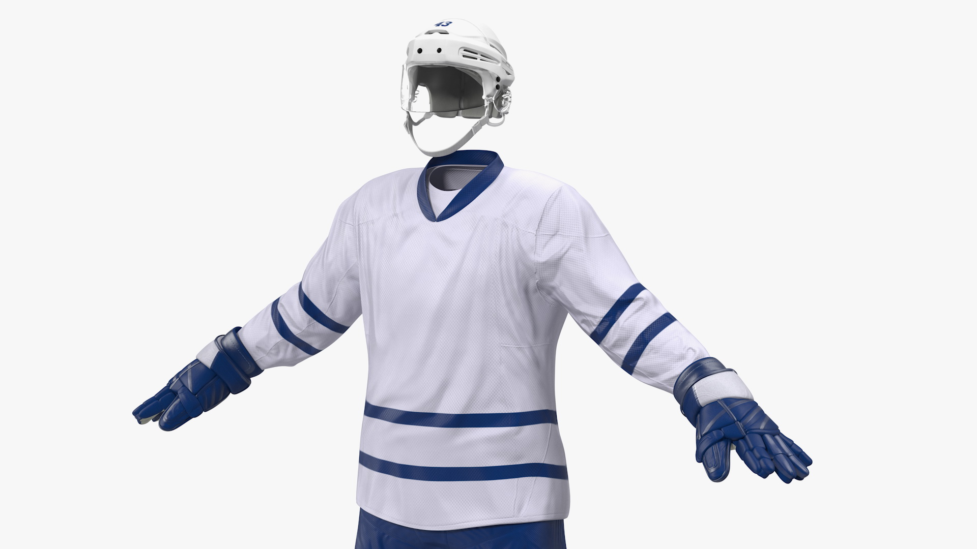 3D model Hockey Equipment Set