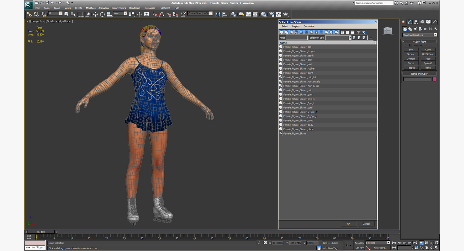 Female Figure Skater 2 3D